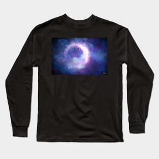 Moonglow Abstract Painting Long Sleeve T-Shirt